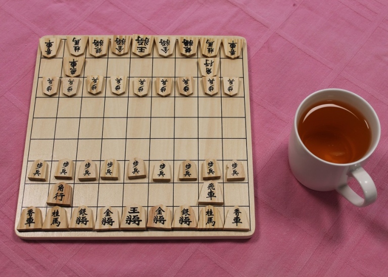 Picture of a shogi board