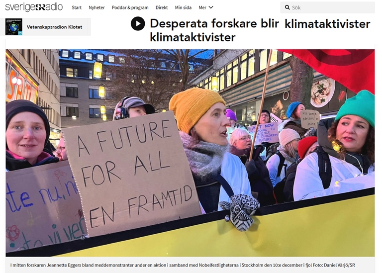Skärrmdump från www.sverigesradio.se