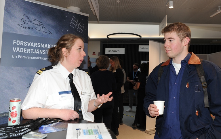 Students mingled among future employers while former students gave lectures about career possibiliti