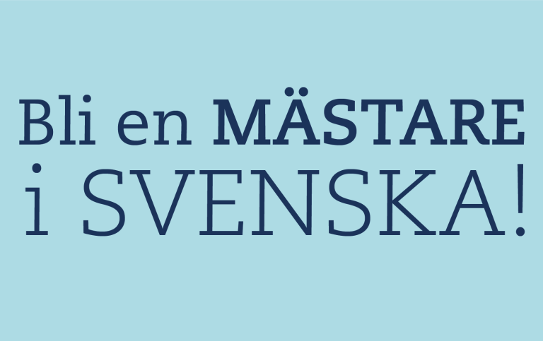 Text: Bli en mästare i svenska!