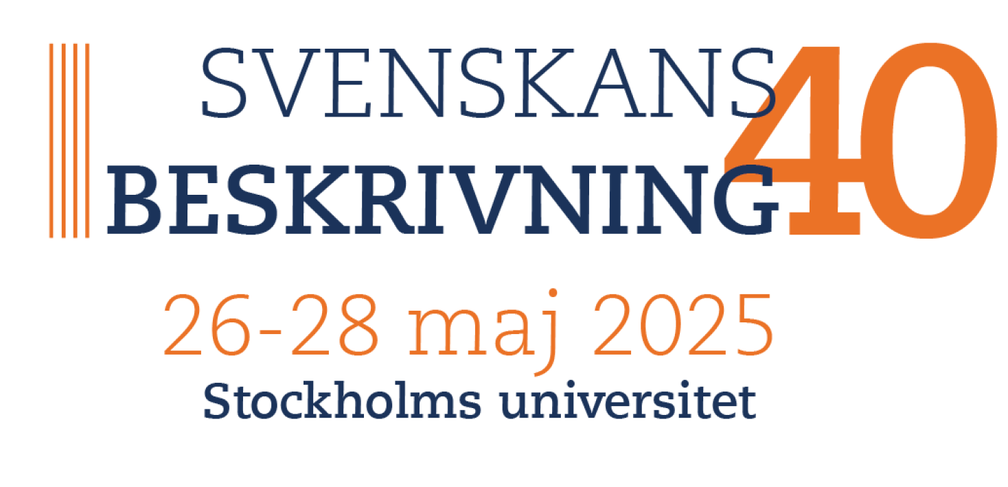 Svenskans beskrivning 40. 26–28 maj 2025. Stockholms universitet