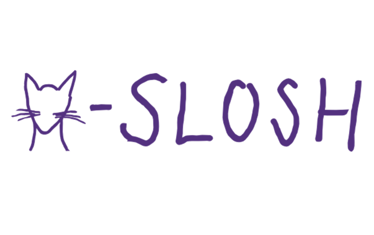Y-SLOSH logga, där bokstaven Y är en stiliserad katt.