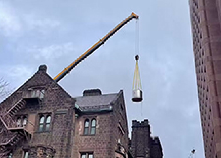 The powerful magnet is moved to the lab at Yale. Yale University, CC BY-SA