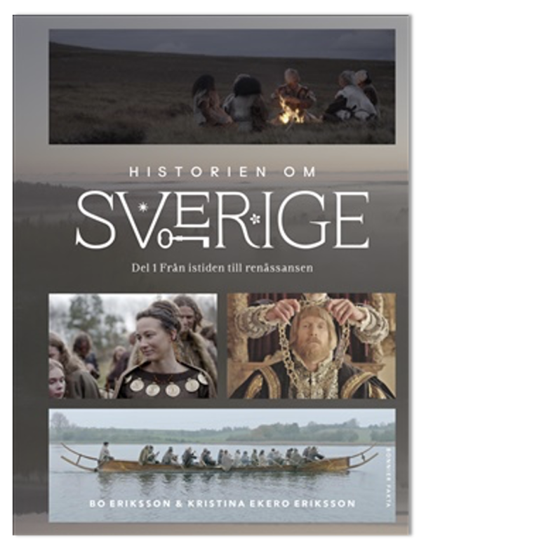 Omslag med bilder och grafik från TV-serien