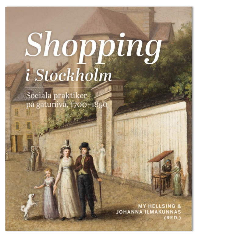 Bokomslag med målning föreställande Stockholm under
