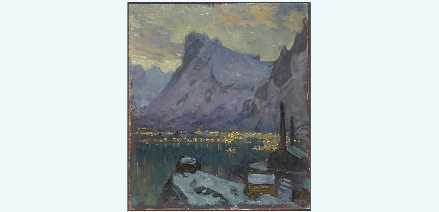 Anna Boberg: Svolvaers hamn under storfisket.