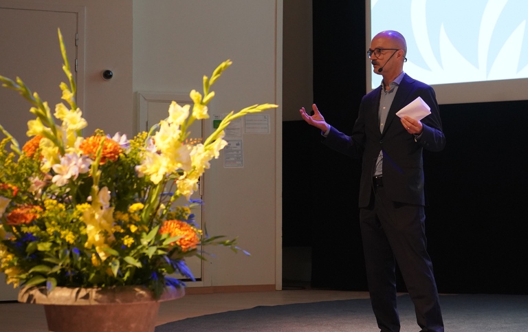 Head of Department Fredrik Nordin gave the welcome speech.