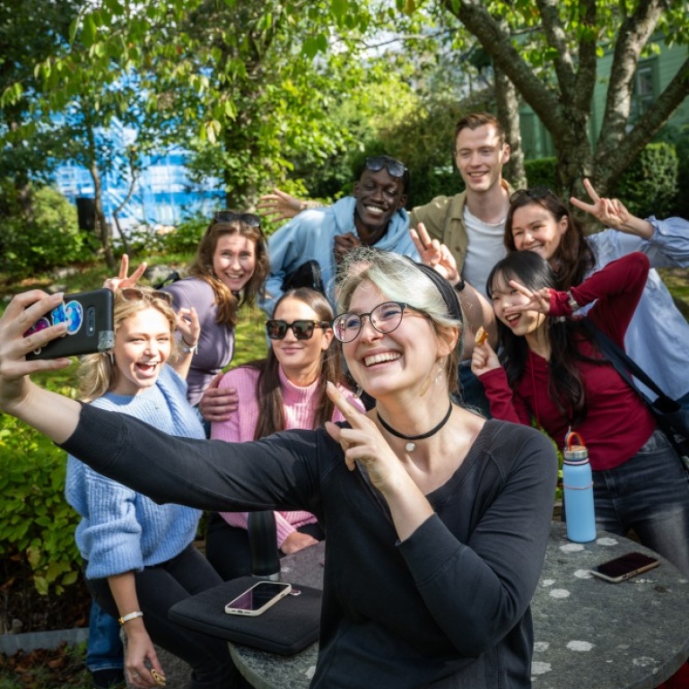 Students on campus