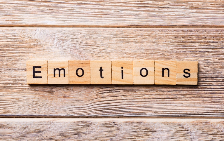 Emotions, written in wood blocks. Photo: Sosiukin, Mostphotos