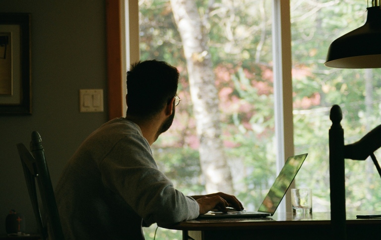 Man working from home