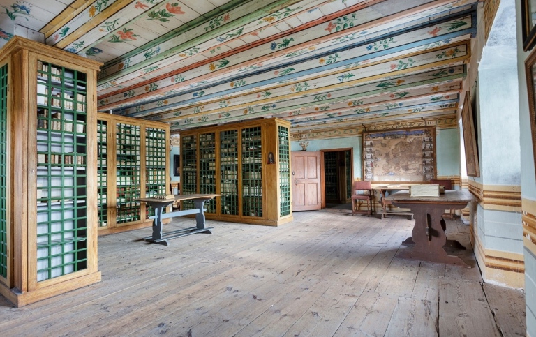 Interior from the Skokloster Castle Library.