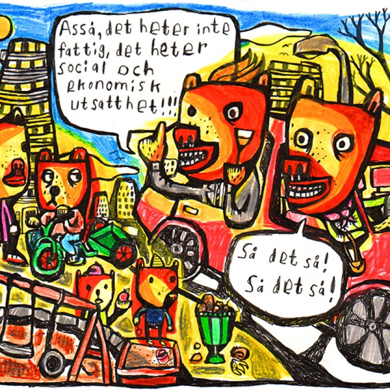 Tecknad illustration.