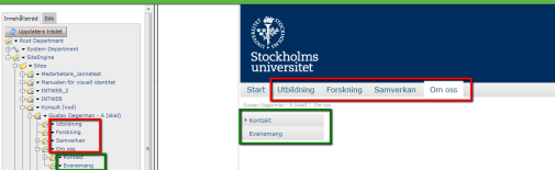 Menylänkar