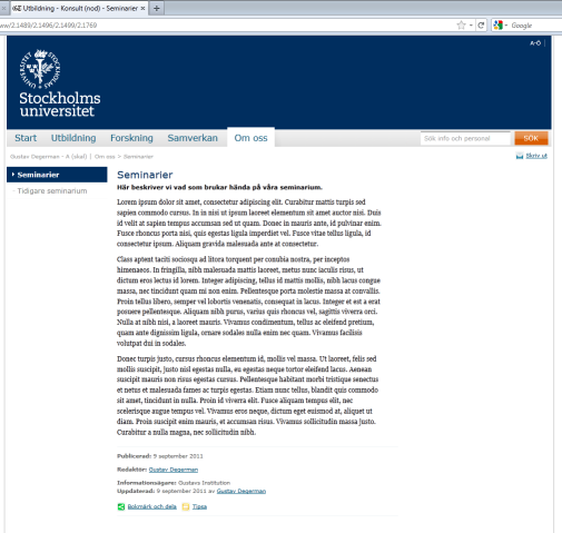 Klistra in en artikel