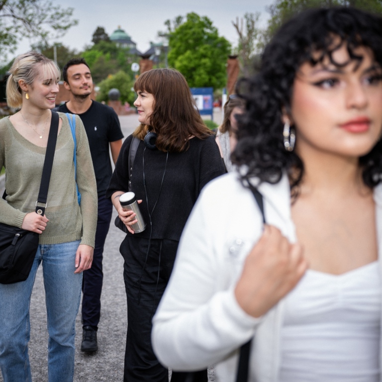 Studenter på Frescati Stockholms universitet.