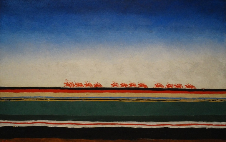 Kazimir Malevitj, "Det röda kavalleriet anfaller" (1928–1932)