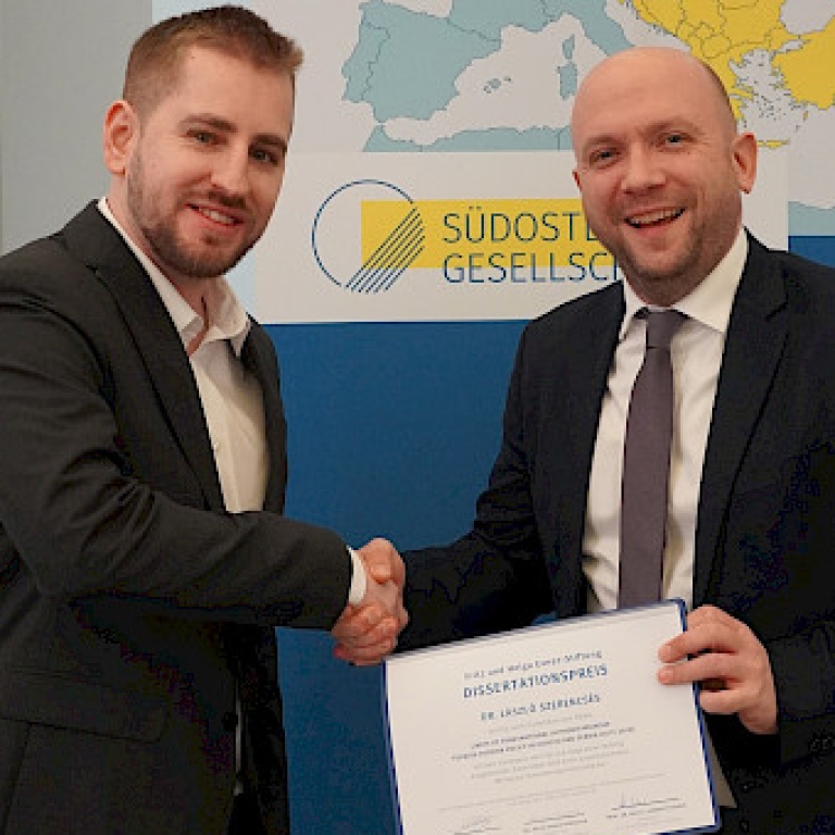 László Szerencsés with Manuel Sarrazin, Germany's Special Representative for the Countries of the We