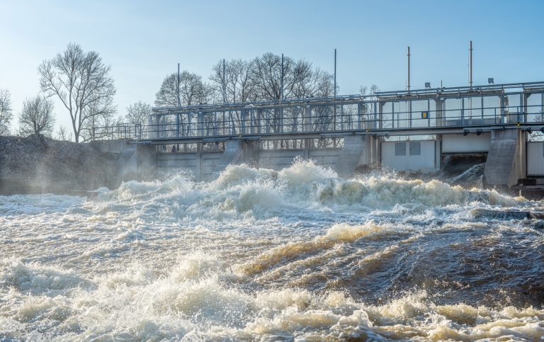 Hydropower plant in Sweden.