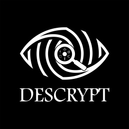 Logotyp för projektet DESCRYPT om dechiffrering av historiska texter.