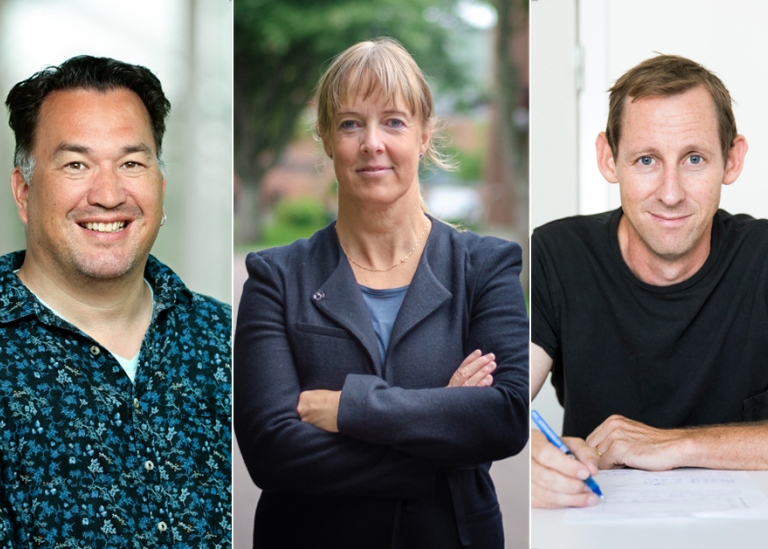 Portraits of the researchers Martin Jastroch, Hanna Johannesson and David Drew.