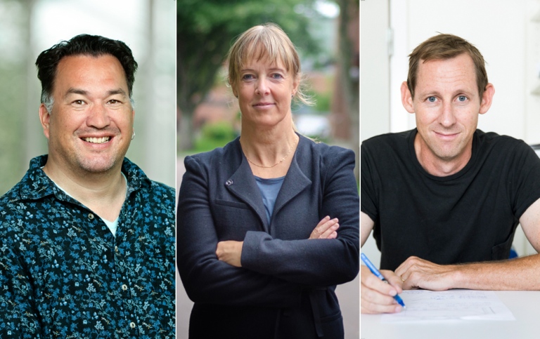 Portraits of the researchers Martin Jastroch, Hanna Johannesson and David Drew.