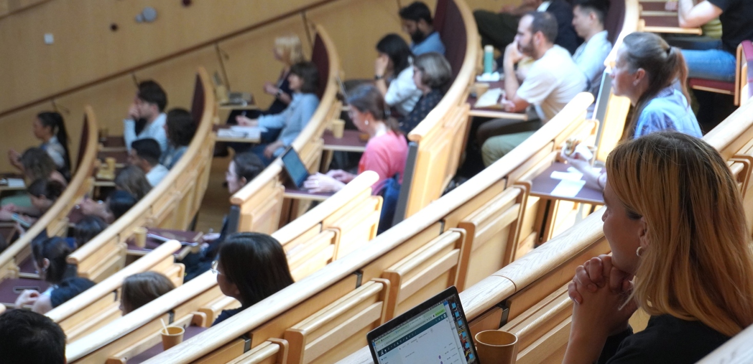 Participants listening attentively during one of the day’s inspirational talks at the Albano campus.