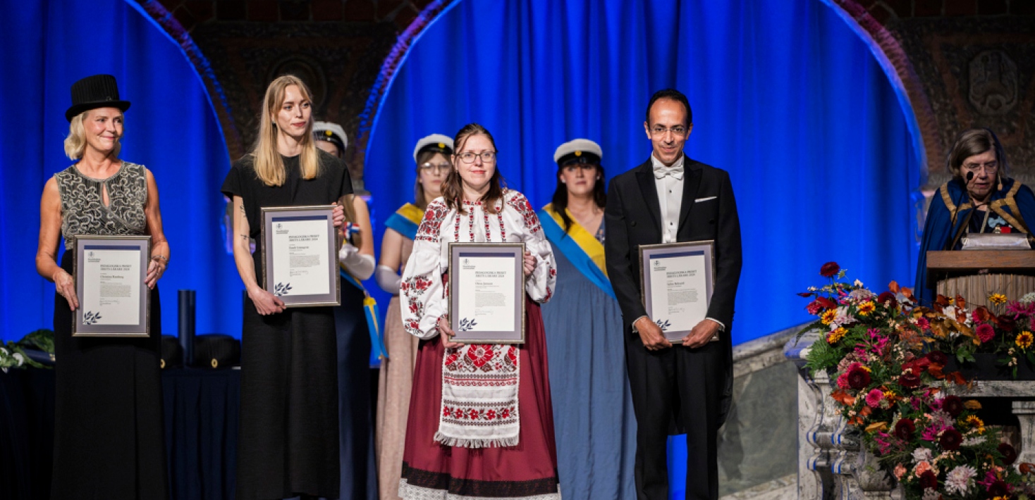 The award for good teaching was awarded at the the inauguration of new professors 