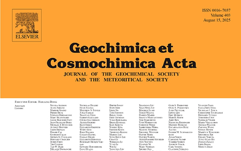 Geochimica et Cosmochimica Acta cover