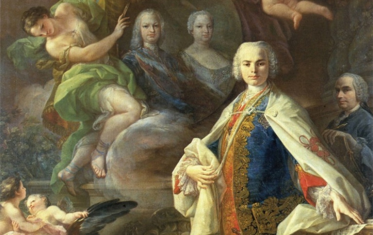 Oljemålning av man på 1700-talet