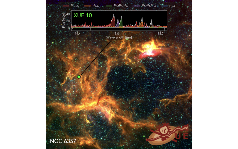  The star-forming region NGC 6357 with the young star XUE 10