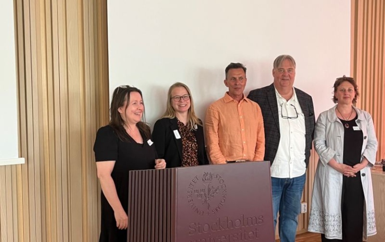 Sverkesymposium med Magnus och arrangörsgruppen.