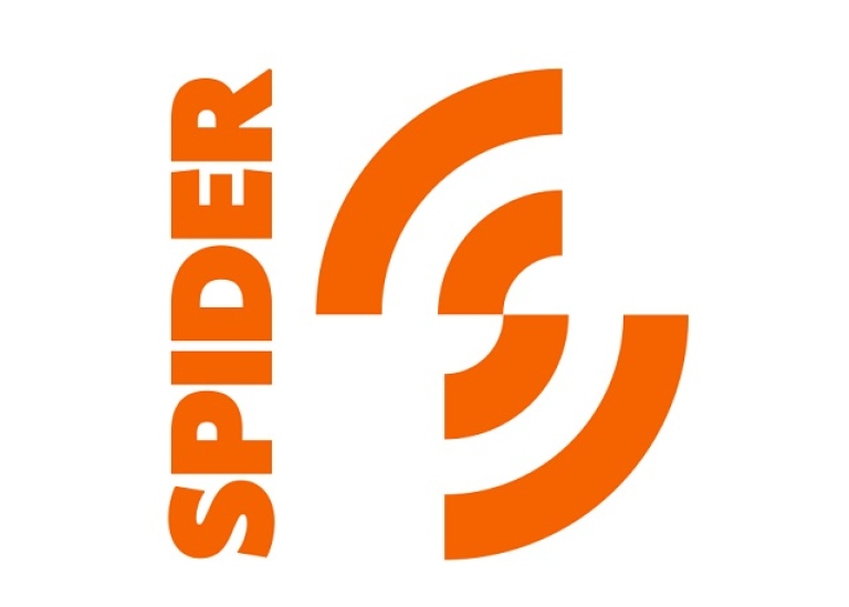 SPIDER side logo in orange