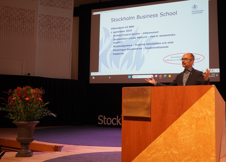 Head of Department Fredrik Nordin