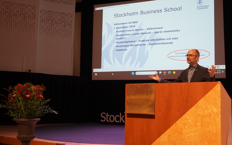 Head of Department Fredrik Nordin