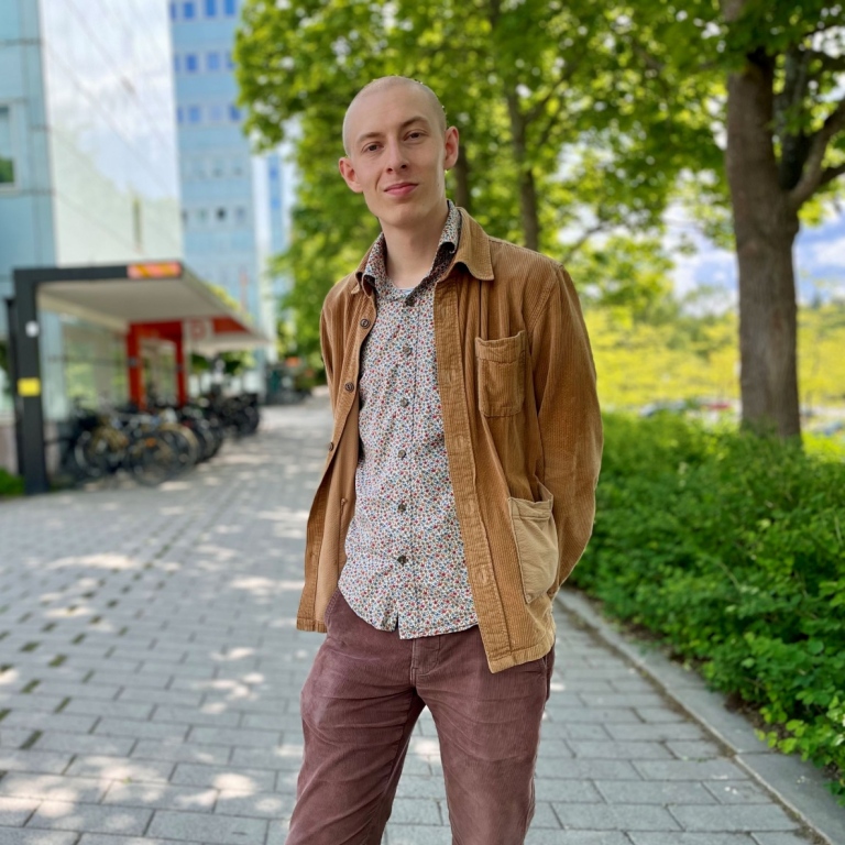 Manlig student vid Södra huset