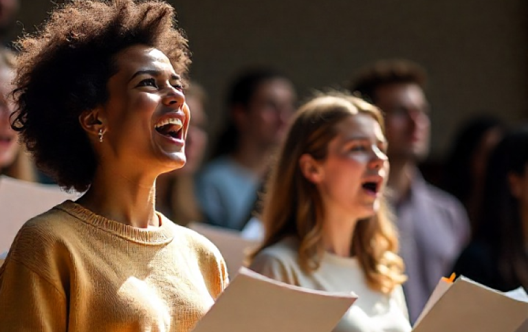 Photo: FreePik A choir singing