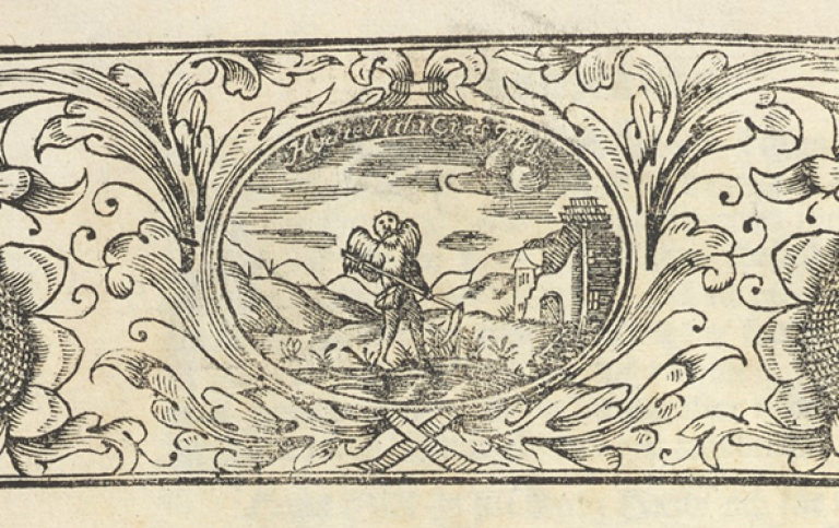 Vignett i en likpredikan från 1600-talet.