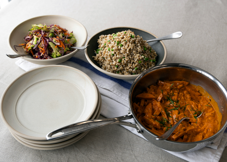 Hållbar mat i form av stroganoff