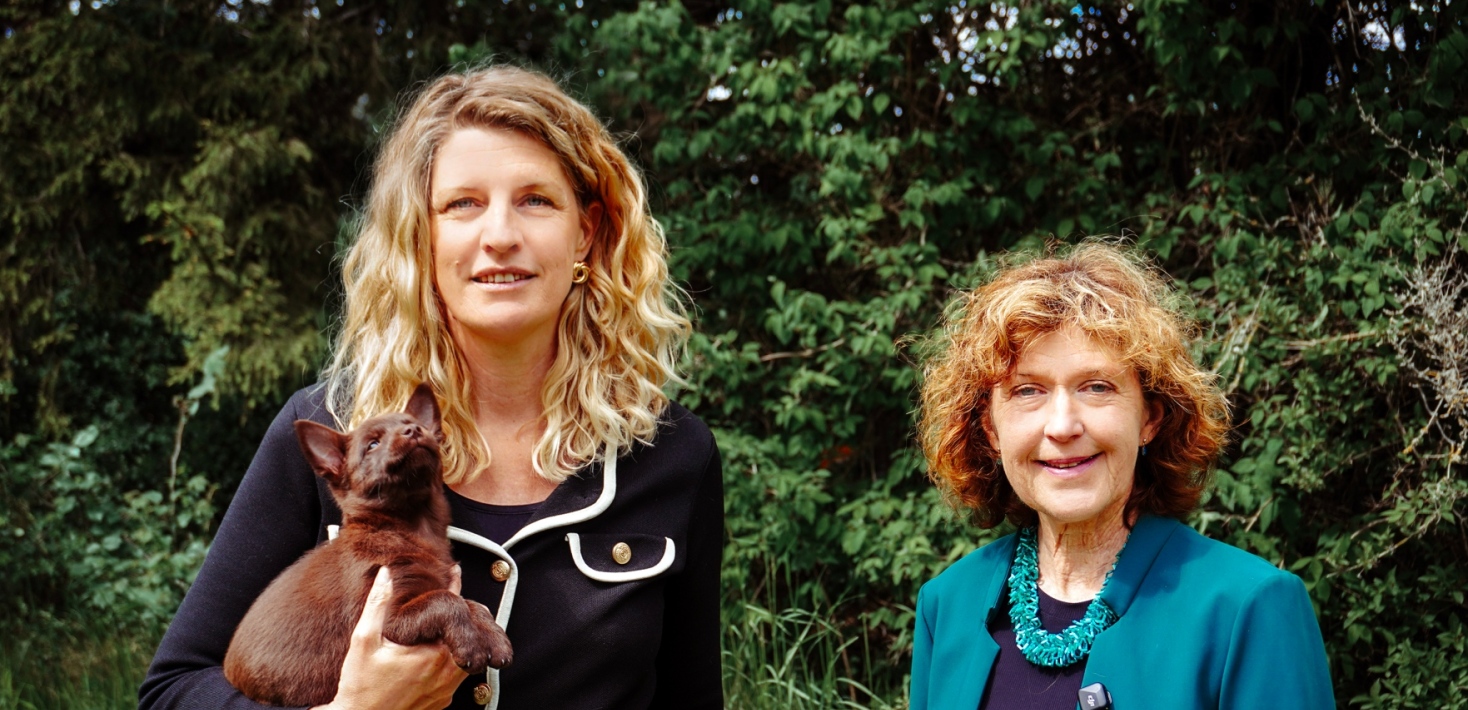 Porträtt av Helena Isolde Sundsgård och Linda Laikre