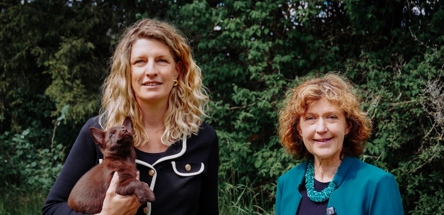 Portrait of Helena Isolde Sundsgård and Linda Laikre