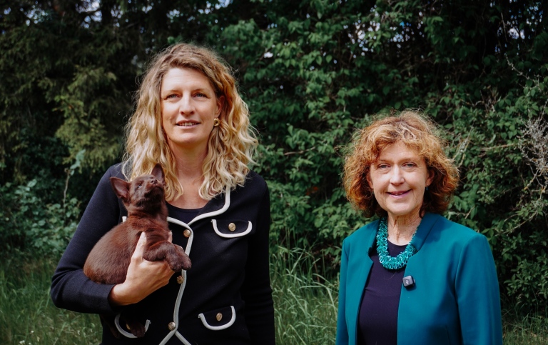 Portrait of Helena Isolde Sundsgård and Linda Laikre