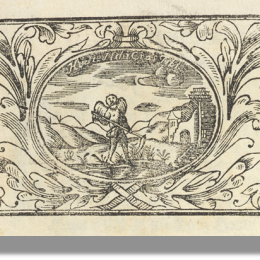 Vignette in a funeral sermon from the 17th century.