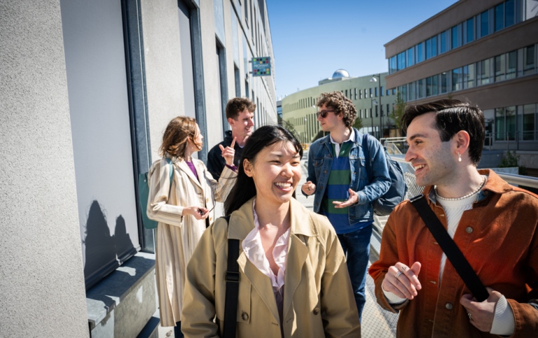 Students at the Albano campus.