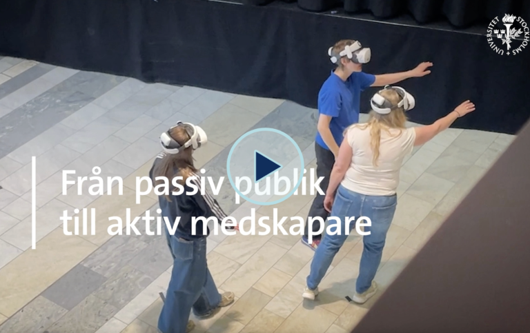 Screenshot "Från passiv publik till aktiv medskapare" Screenshot "Från passiv publik till aktiv medskapare"