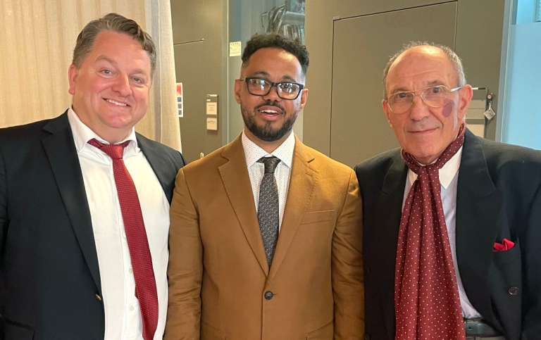 Fredrik Blix, Elias Seid och Oliver Popov, DSV.
