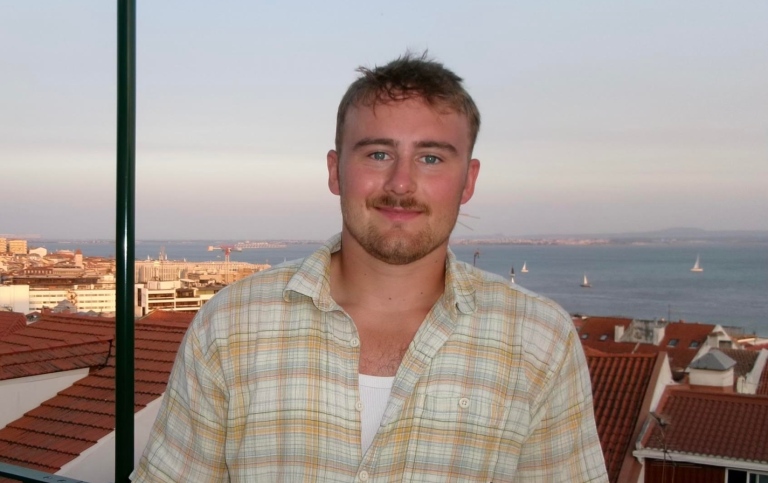 Erik Elfwing, studentambassadör för Fysikums sociala medier