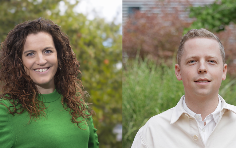 Ann-Sofie Jägerskog och Mathias Blomberg.