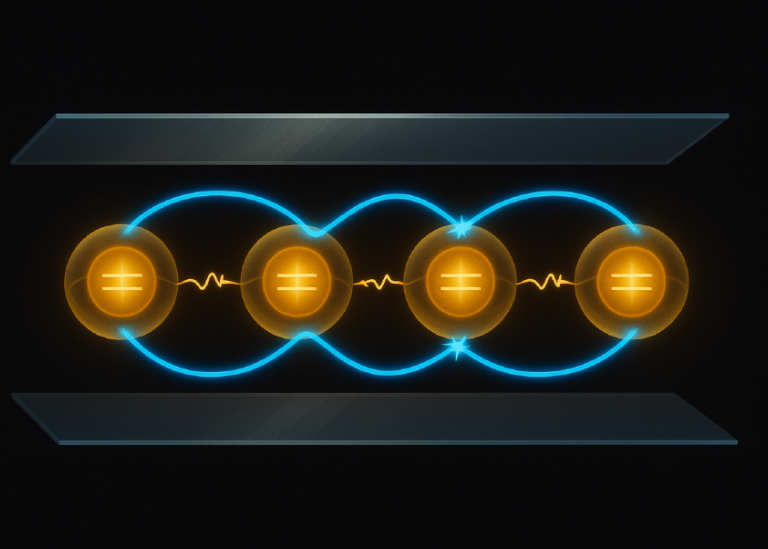 AI illustration of the proposed experiment - Time-Resolved and Superradiantly Amplified Unruh Effect