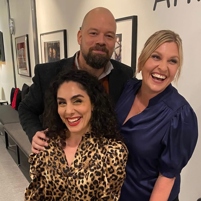 Axel Englund, Alexandra Herlitz och Negar Zarassi.