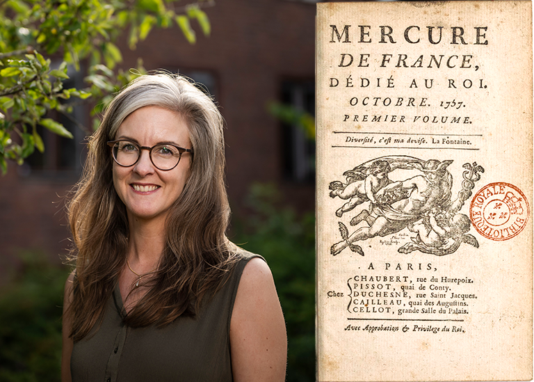 Linn Holmberg. Omslaget till fransk tidskrift från 1700-talet.